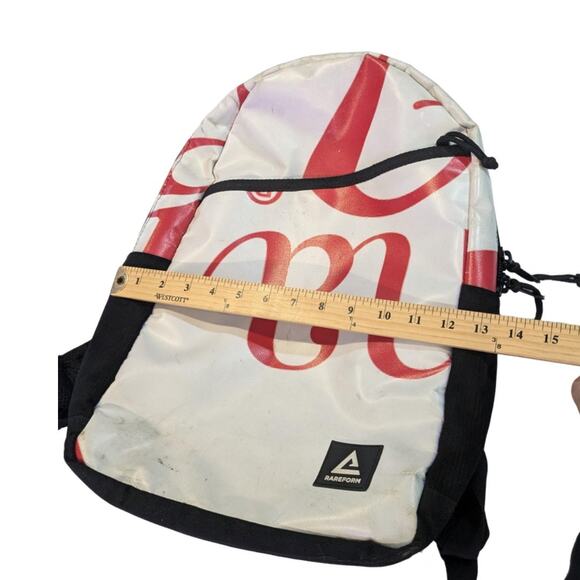 RAREFORM laptop upcycled billboard vinyl Summit backpack Unisex Size  in White - Picture 3 of 11